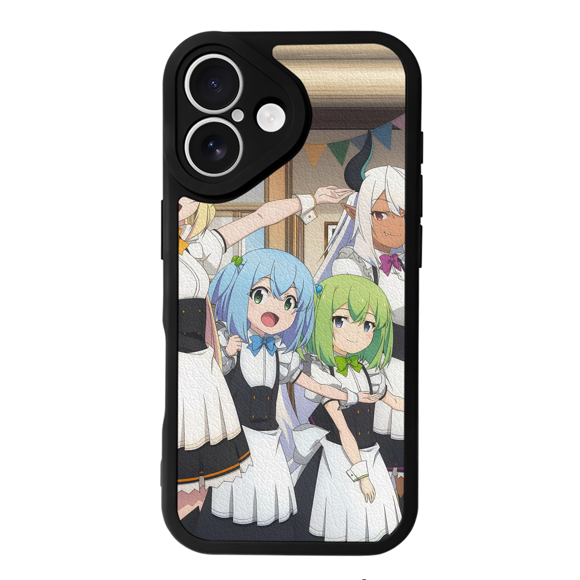 （画像用） 転スラ Regarding Reincarnated to Slime 【iPhone 16シリーズ対応】シリコンスマホケース（レザー調） 材質：シリコン